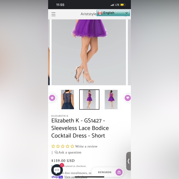 💜Beautiful Homecoming Dress💜 - Picture 9 of 9